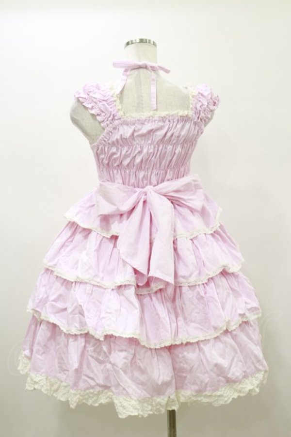 画像2: BABY,THE STARS SHINE BRIGHT / リボンミルキーシュガージャンパースカート Free ピンク H-26-01-18-071-BA-OP-NS-ZH (2)