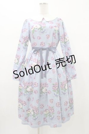 画像: Emily Temple cute / Pansy ribbonワンピース M サックス H-26-01-18-1026-ET-OP-KB-ZH