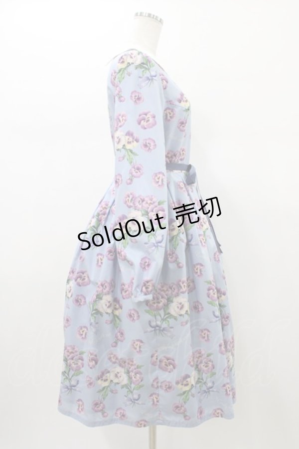 画像3: Emily Temple cute / Pansy ribbonワンピース M サックス H-26-01-18-1026-ET-OP-KB-ZH (3)