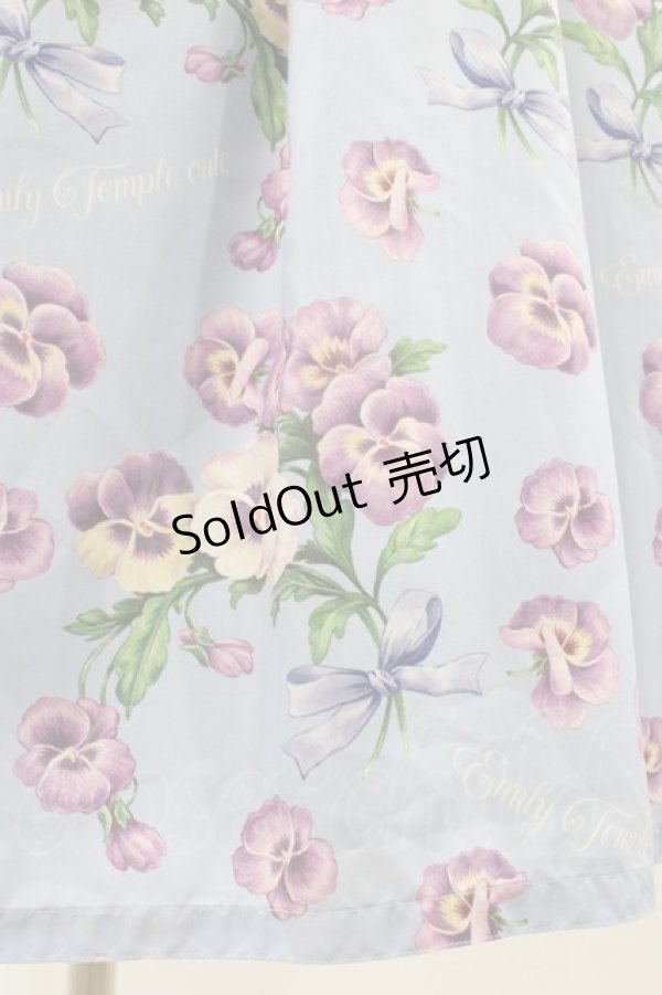 画像5: Emily Temple cute / Pansy ribbonワンピース M サックス H-26-01-18-1026-ET-OP-KB-ZH (5)