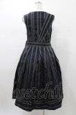 画像2: Jane Marple Dans Le Salon / Old England stripe coronation dress  ネイビー H-26-01-18-1027-JM-OP-KB-ZH (2)