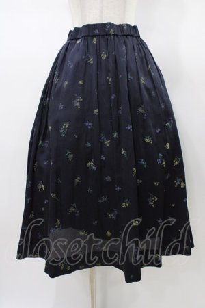 画像: Jane Marple Dans Le Salon / Wild flowersフラッフィースカート  ネイビー H-26-01-18-1032-JM-SK-KB-ZH
