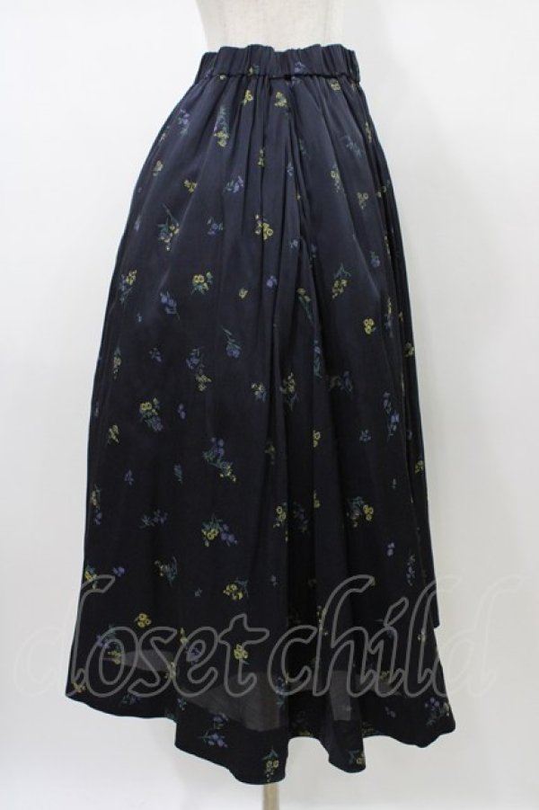 画像3: Jane Marple Dans Le Salon / Wild flowersフラッフィースカート  ネイビー H-26-01-18-1032-JM-SK-KB-ZH (3)
