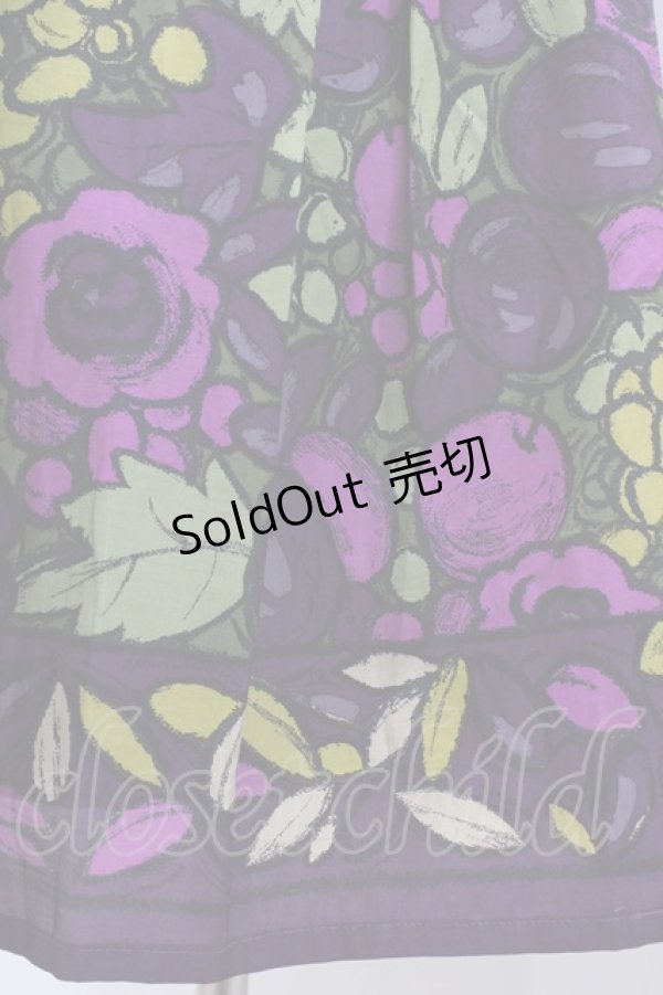 画像3: Jane Marple Dans Le Salon / Full of fruitフレームスカート  バイオレット H-26-01-18-1043-JM-SK-KB-ZH (3)