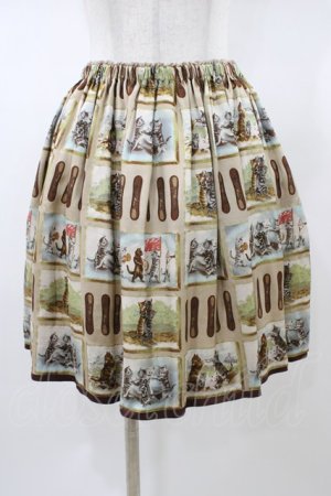 画像: Jane Marple / ラングドシャショコラのミニスカート  ライトベージュ H-26-01-18-1048-JM-SK-KB-ZH