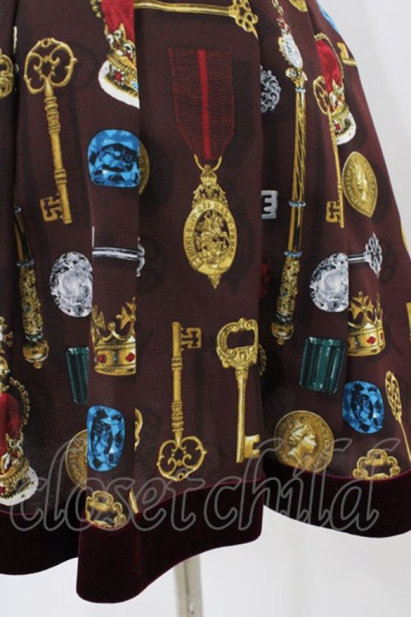 画像3: Jane Marple / Coronation Ceremonyタックスカート  ボルドー H-26-01-18-1049-JM-SK-KB-ZH (3)