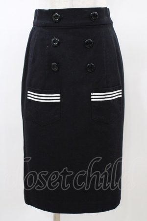 画像: MILK / Sailorタイトスカート  ブラック H-26-01-18-1050-ML-SK-KB-ZH