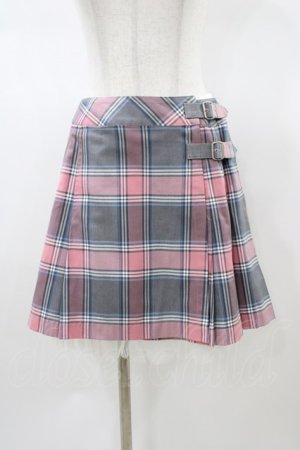 画像: Jane Marple / チェックラップスカート  ピンク H-26-01-18-1051-JM-SK-KB-ZH