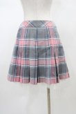 画像2: Jane Marple / チェックラップスカート  ピンク H-26-01-18-1051-JM-SK-KB-ZH (2)