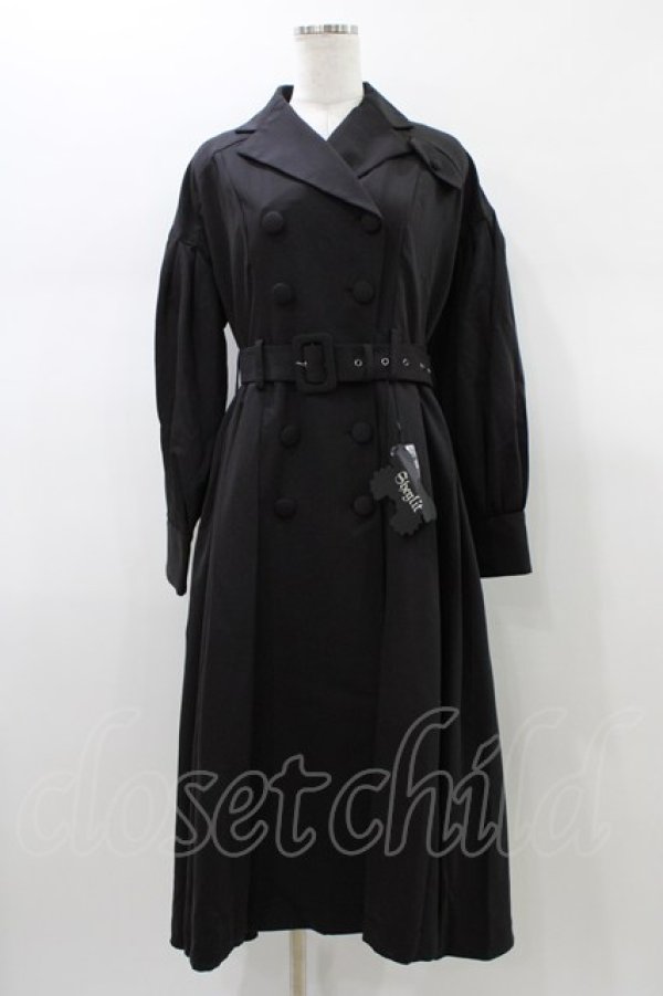 画像1: Sheglit / "Hercule"タックコート  ブラック H-26-01-18-1008-EL-CO-KB-ZH (1)