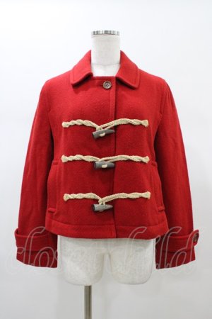 画像: Jane Marple Dans Le Salon / ショートダッフルコート  赤 H-26-01-18-1058-JM-CO-KB-ZH