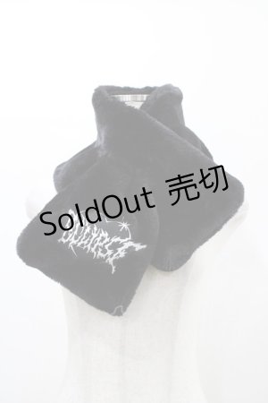 画像: LISTEN FLAVOR / マフラー  ブラック H-26-01-18-1002-PU-ZA-KB-ZH