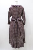 画像2: Jane Marple / アンデュラントチェックコレットドレス  マゼンタ H-26-01-18-1012-JM-OP-KB-ZH (2)