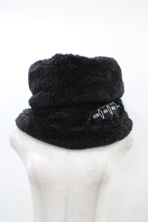 画像: LISTEN FLAVOR / スヌード  黒 H-26-01-18-1003-PU-ZA-KB-ZH