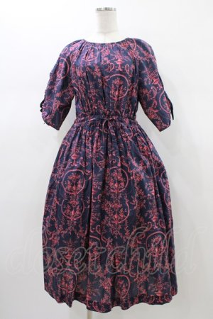 画像: Jane Marple Dans Le Salon / Marie Antoinette drawstring sleeve dress Free ネイビー H-26-01-18-1016-JM-OP-KB-ZH