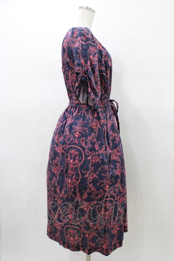 画像3: Jane Marple Dans Le Salon / Marie Antoinette drawstring sleeve dress Free ネイビー H-26-01-18-1016-JM-OP-KB-ZH (3)