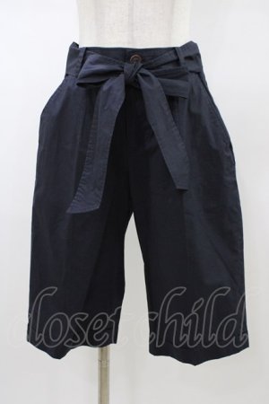 画像: Jane Marple / リボンベルト付パンツ  ネイビー H-26-01-18-1004-JM-PA-KB-ZH