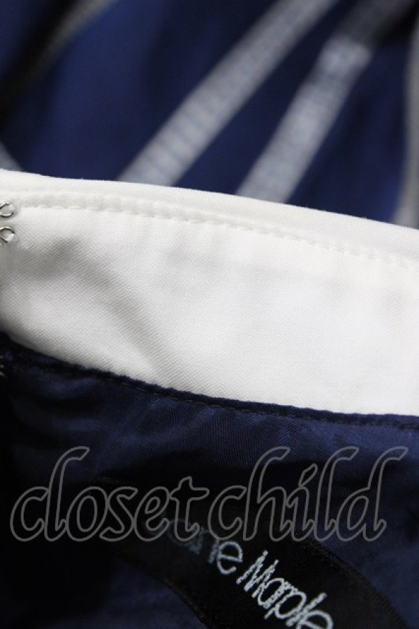 画像6: Jane Marple / Ribbon stripe jacquardのパブリックドレス  ネイビー H-26-01-18-1018-JM-OP-KB-ZH (6)