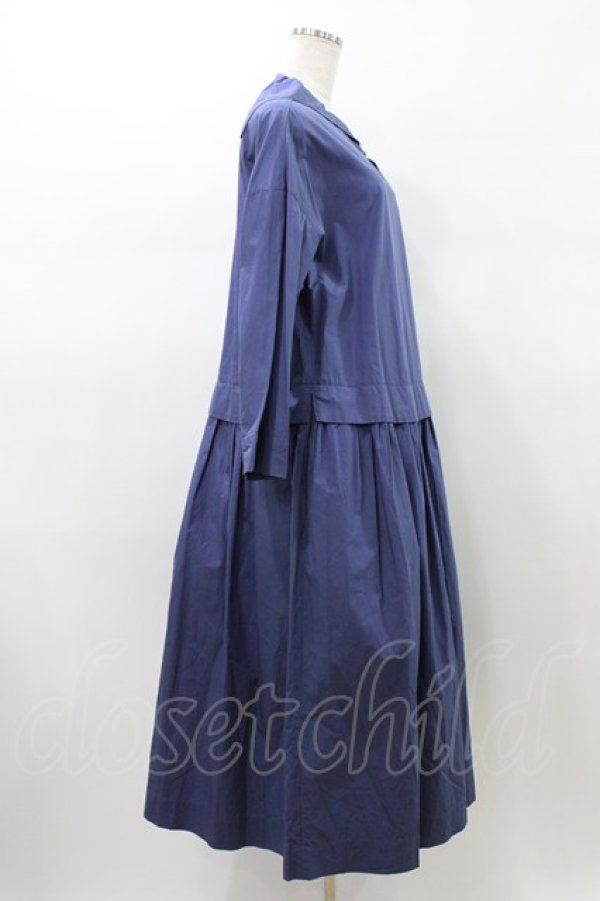 画像3: Jane Marple Dans Le Salon / Coating typewriter marine collar dress M ブルー H-26-01-18-1019-JM-OP-KB-ZH (3)