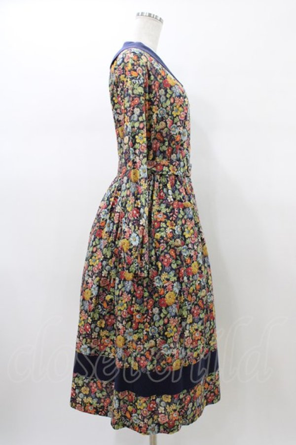 画像3: Jane Marple / Heirloomヴィンテージマリンカラードレス M ネイビー H-26-01-18-1021-JM-OP-KB-ZH (3)