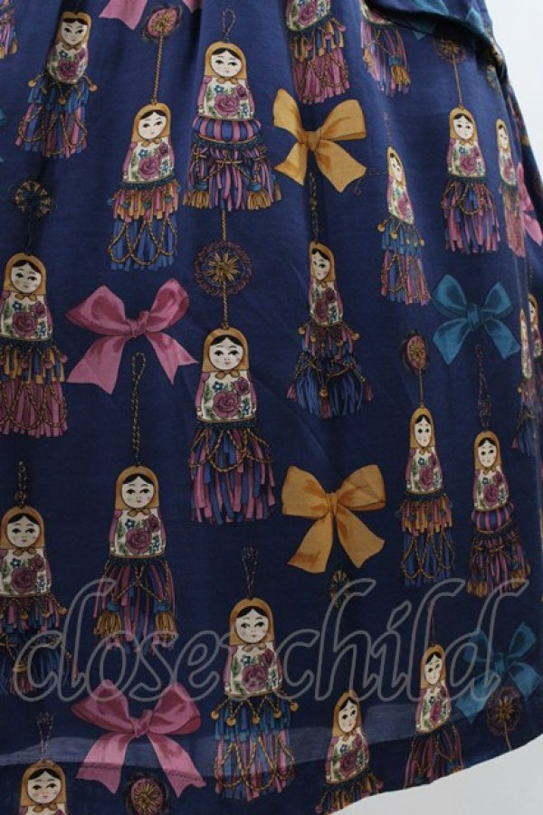 画像5: Jane Marple / Little tassel dollsのDayドレス M ブルーグレイ H-26-01-18-1022-JM-OP-KB-ZH (5)