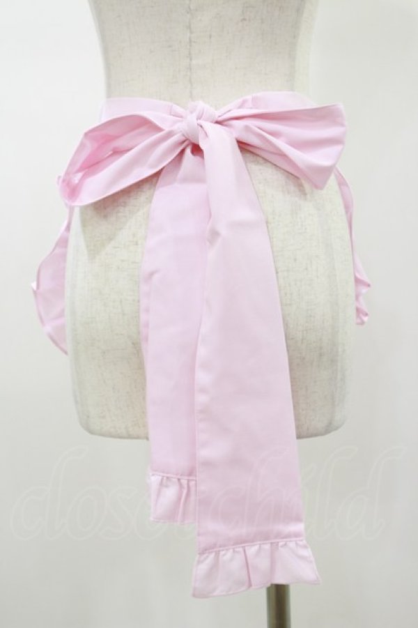 画像2: axes femme Kawaii / mikkoコラボ刺繍エプロン  ピンク H-26-01-18-013-AX-SK-NS-ZH (2)