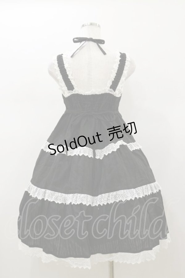 画像2: BABY,THE STARS SHINE BRIGHT / からみ3段ティアードジャンパースカート Free ブラック H-26-01-18-075-BA-OP-NS-ZH (2)