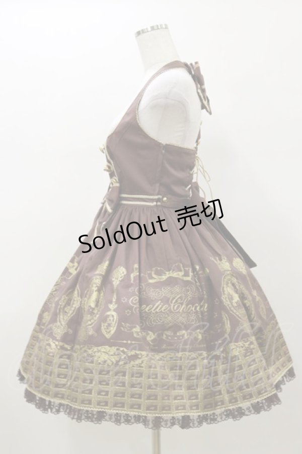 画像3: Angelic Pretty / Royal Creamy Chocolateジャンパースカート Free ブラウン H-26-01-18-076-AP-OP-NS-ZH (3)