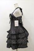 画像3: Angelic Pretty / ヴィンテージストライプジャンパースカート Free グレー H-26-01-18-078-AP-OP-NS-ZH (3)