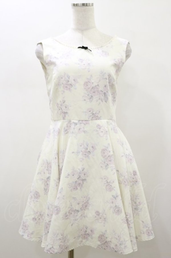 画像1: Ank Rouge / バラ柄ジャンパースカート FREE オフ H-26-01-18-081-CA-OP-YZ-ZH (1)