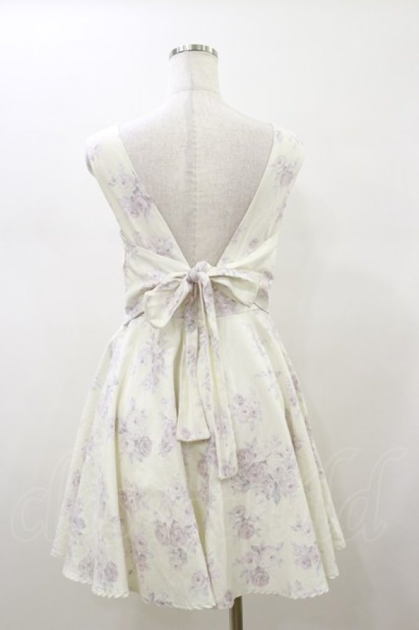 画像2: Ank Rouge / バラ柄ジャンパースカート FREE オフ H-26-01-18-081-CA-OP-YZ-ZH (2)