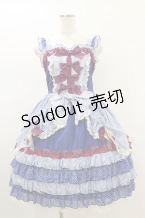 画像: BABY,THE STARS SHINE BRIGHT / MY ANNIVERSARY/くまちゃんジャンパースカート Free ブルー H-26-01-18-016-BA-OP-NS-ZH