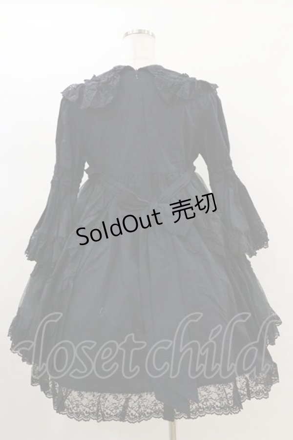 画像2: metamorphose / オーガンジーベビードール Free ブラック H-26-01-18-017-ME-OP-NS-ZH (2)