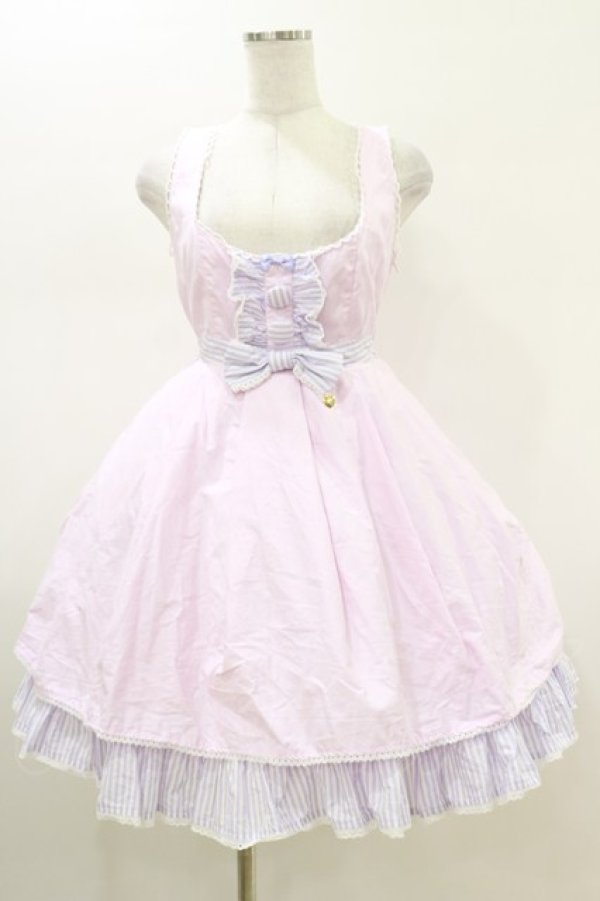 画像1: Angelic Pretty / ときめきGirlジャンパースカート  ピンク H-26-01-18-018-AP-OP-NS-ZH (1)