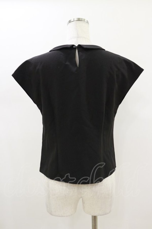 画像2: an another angelus / フレンチスリーブスモールカラープルオーバーブラウス Free Black H-26-01-18-020-CA-BL-NS-ZH (2)