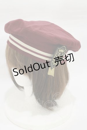 画像: Innocent World / エンブレムベレー帽  ボルドー H-26-01-18-004-IW-AC-NS-ZH
