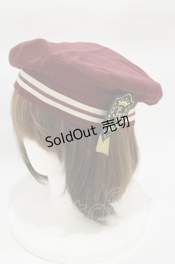 画像1: Innocent World / エンブレムベレー帽  ボルドー H-26-01-18-004-IW-AC-NS-ZH (1)