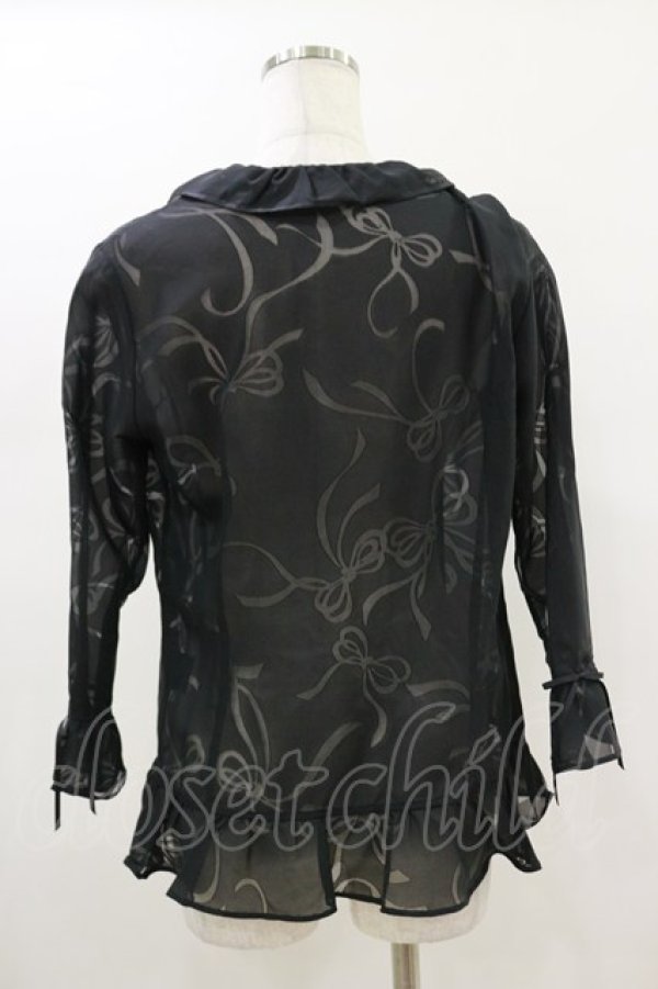 画像2: INGEBORG / リボンフリルボレロ S ブラック H-26-01-18-022-LO-TO-NS-ZH (2)