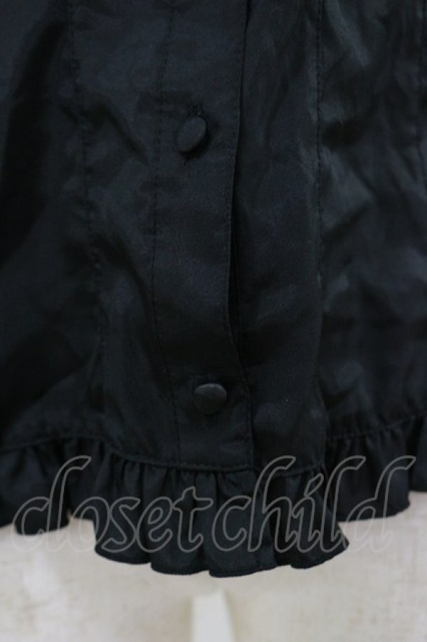 画像4: metamorphose / スタンドカラーフリルブラウス Free ブラック H-26-01-18-024-ME-BL-NS-ZH (4)