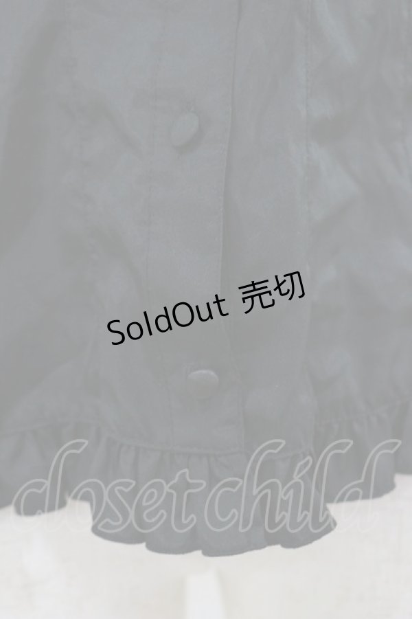 画像4: metamorphose / スタンドカラーフリルブラウス Free ブラック H-26-01-18-024-ME-BL-NS-ZH (4)