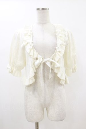 画像: metamorphose / ハートすかしあみ半袖ボレロ Free ホワイト H-26-01-18-025-ME-TO-NS-ZH