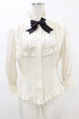 画像: Innocent World / お袖ストライプブラウス M 生成り H-26-01-18-027-IW-BL-NS-ZH