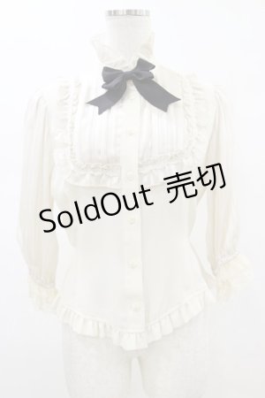 画像: Innocent World / お袖ストライプブラウス M 生成り H-26-01-18-027-IW-BL-NS-ZH