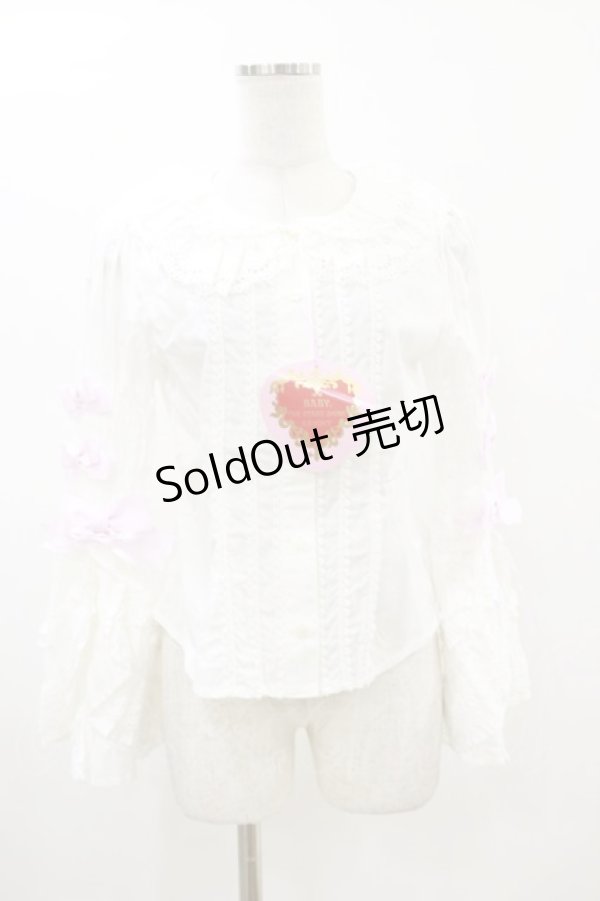 画像1: BABY,THE STARS SHINE BRIGHT / ふわふわクリームプリンセスブラウス Free オフ/ピンク H-26-01-18-028-BA-BL-NS-ZH (1)