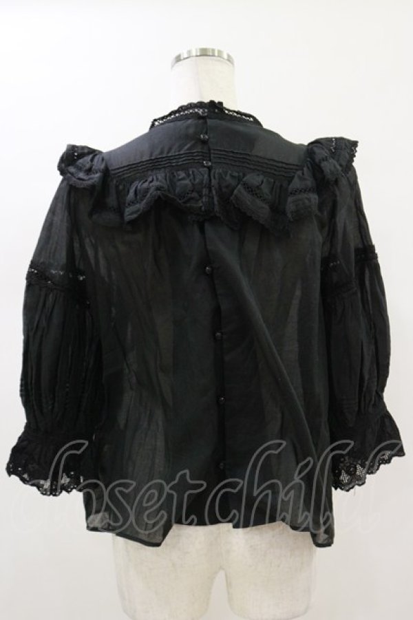 画像2: Angelic Pretty / Romantic Laceブラウス Free ブラック H-26-01-18-029-AP-BL-NS-ZH (2)