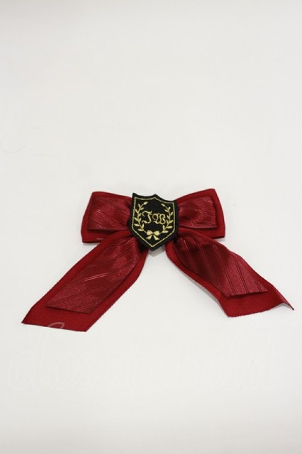 画像1: Innocent World / エンブレムバイアスリボンクリップ  レッド H-26-01-18-006-IW-AC-NS-ZH (1)