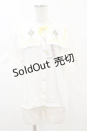 画像: Amavel / Magical Tarotフリルブラウス Free オフ/イエロー H-26-01-18-033-CA-BL-NS-ZH