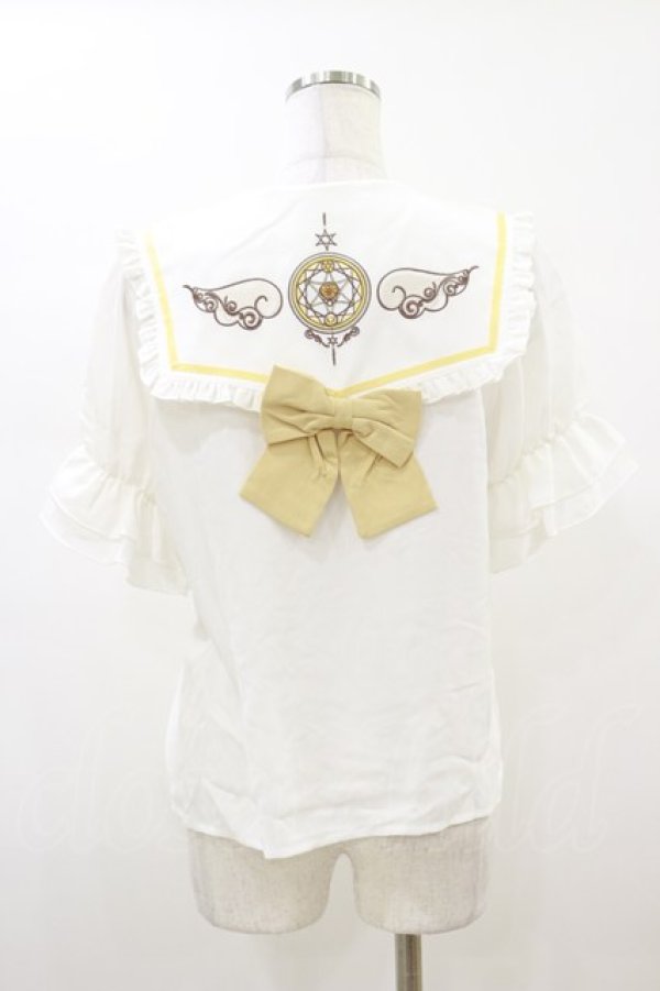 画像2: Amavel / Magical Tarotフリルブラウス Free オフ/イエロー H-26-01-18-033-CA-BL-NS-ZH (2)