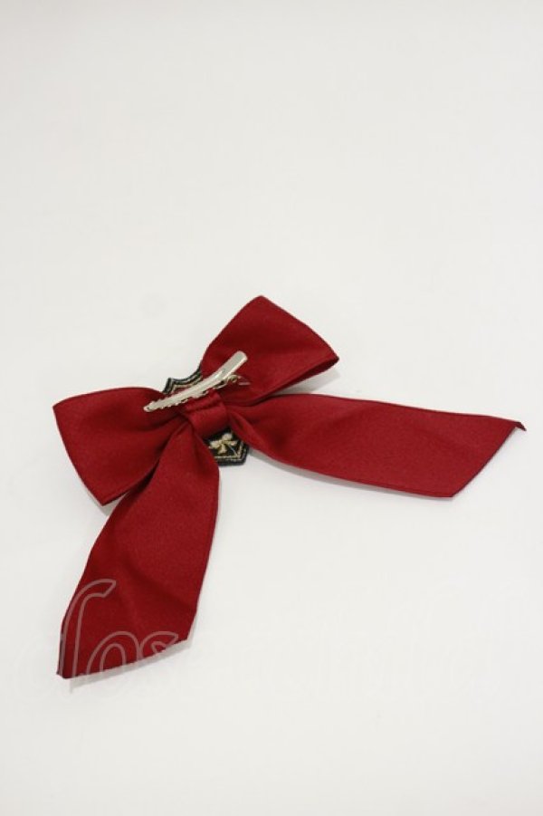 画像2: Innocent World / エンブレムバイアスリボンクリップ  レッド H-26-01-18-006-IW-AC-NS-ZH (2)