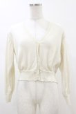 画像1: F&A / ガラス風クリアフラワー釦UVカットニットカーディガン Free OFFWHITE H-26-01-18-036-LO-TO-NS-ZH (1)